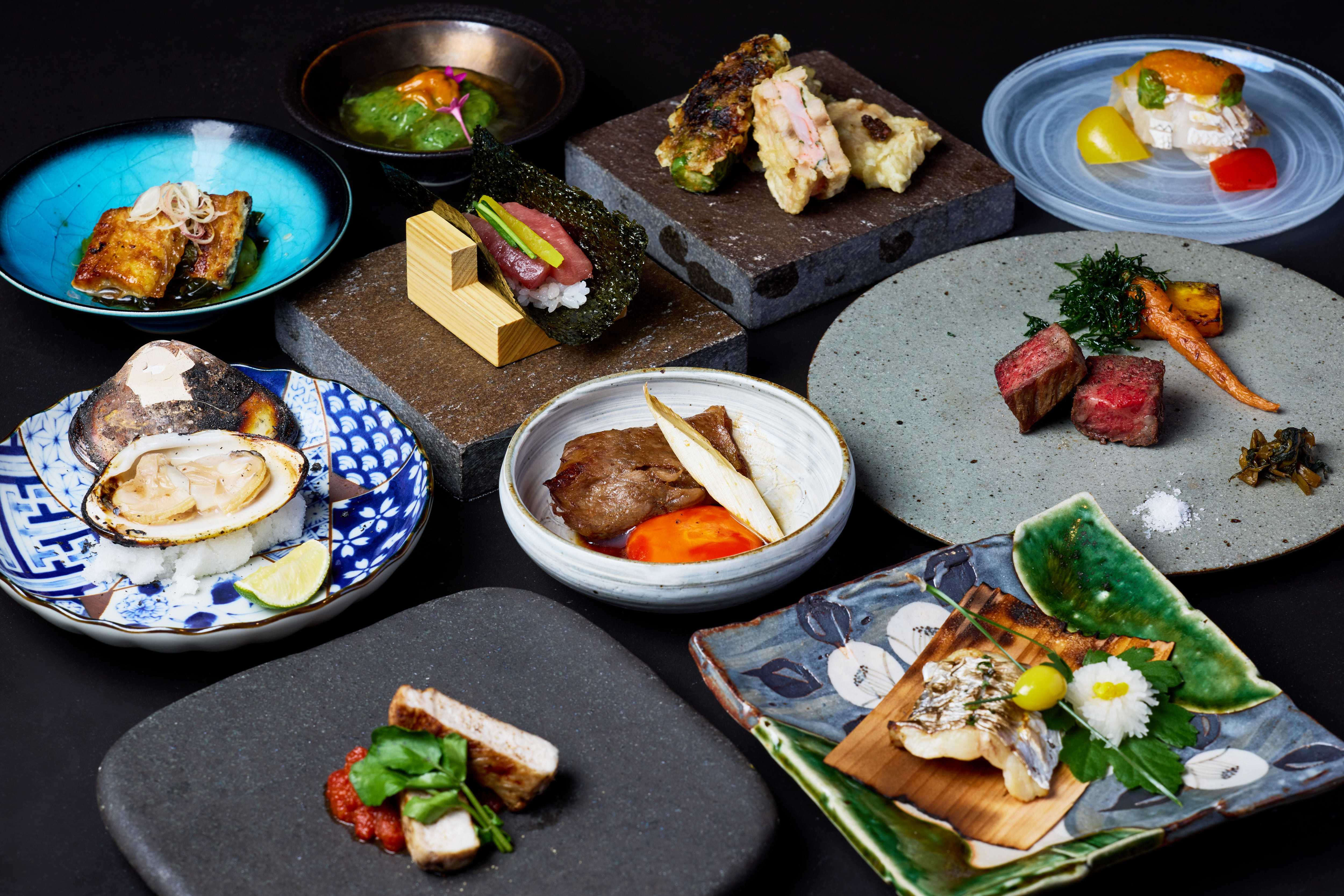 Carefully selected seasonal courses to enjoy with all five senses <20 dishes in total>